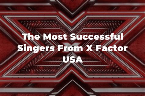 15 Of The Most Successful Singers From X Factor USA .
